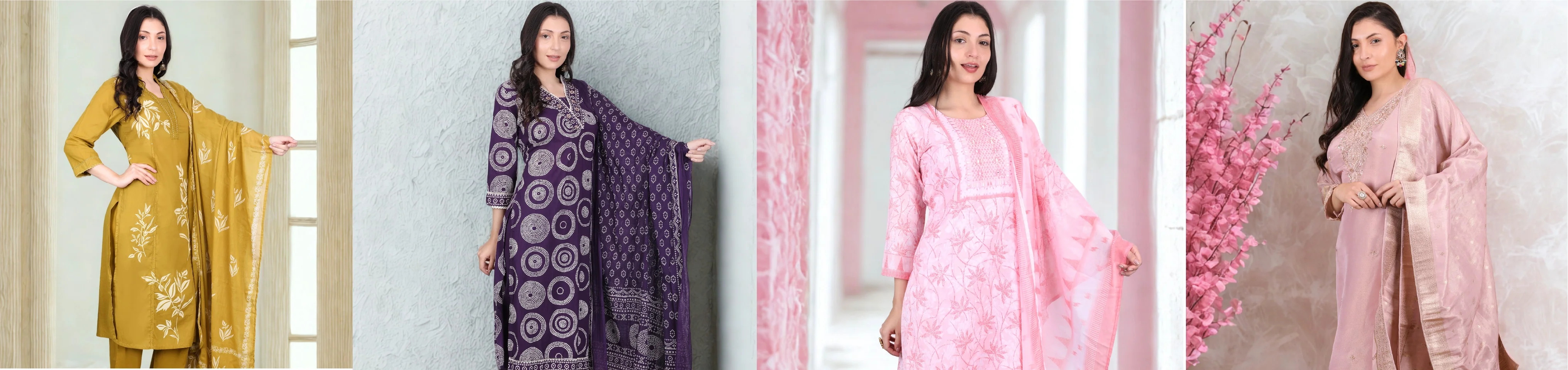 Readymade A line Kurti set