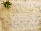 Premium Mal Chanderi Suit with Mirror & Kantha Work & Banarasi Dupatta