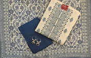 Refined Linen Self-Print Suit with Embroidery & Printed Dupatta