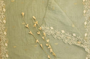 Elegant Mal Cotton Unstitched Suit with Delicate Embroidery & Embroidered Border Dupatta