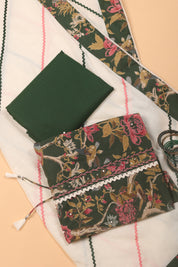 Floral Moti Work Cotton Suit