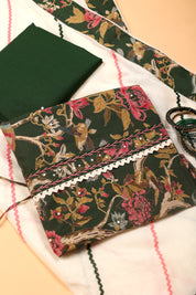Floral Moti Work Cotton Suit