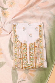 Linen Katha Work Suit