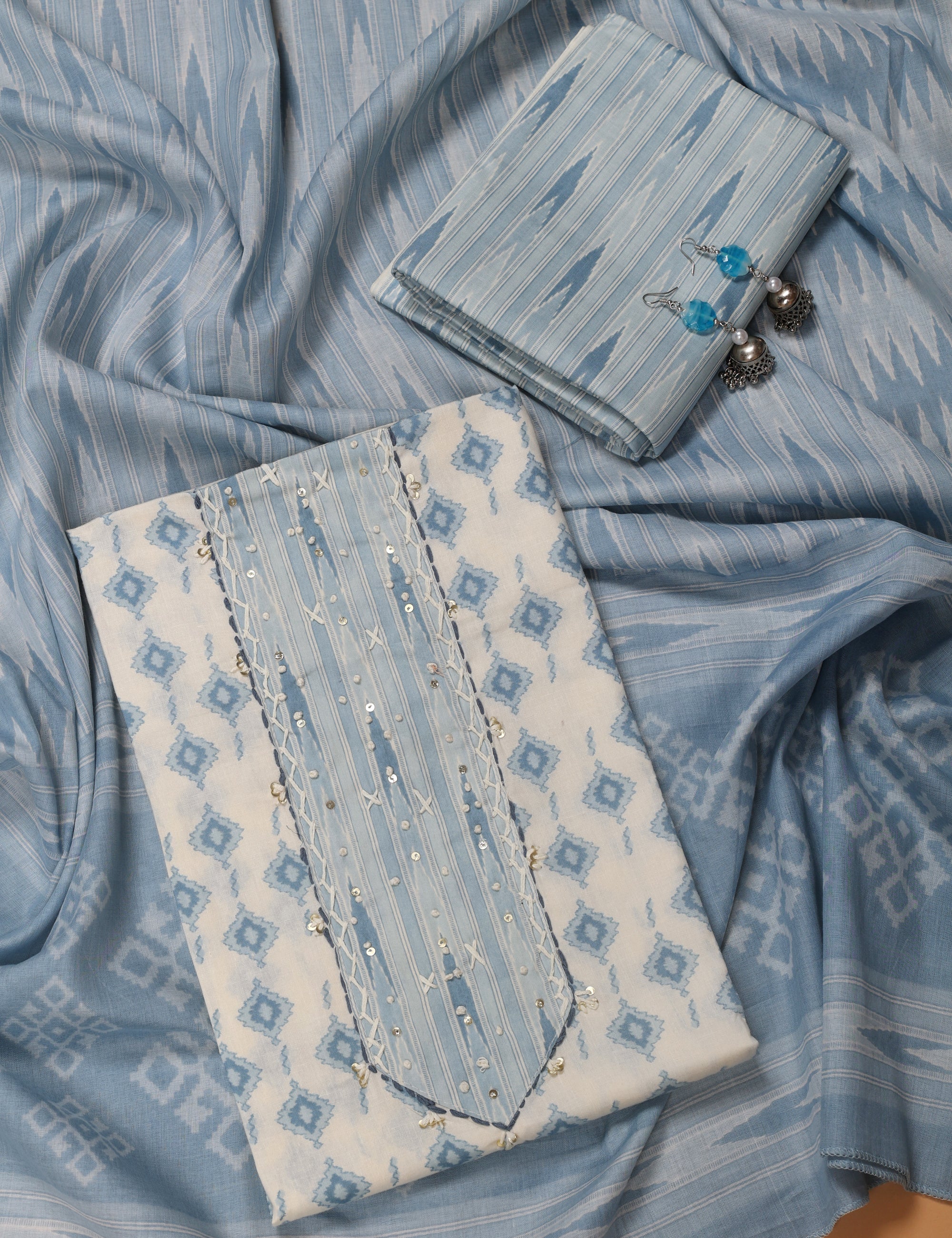 Printed Cotton Suit