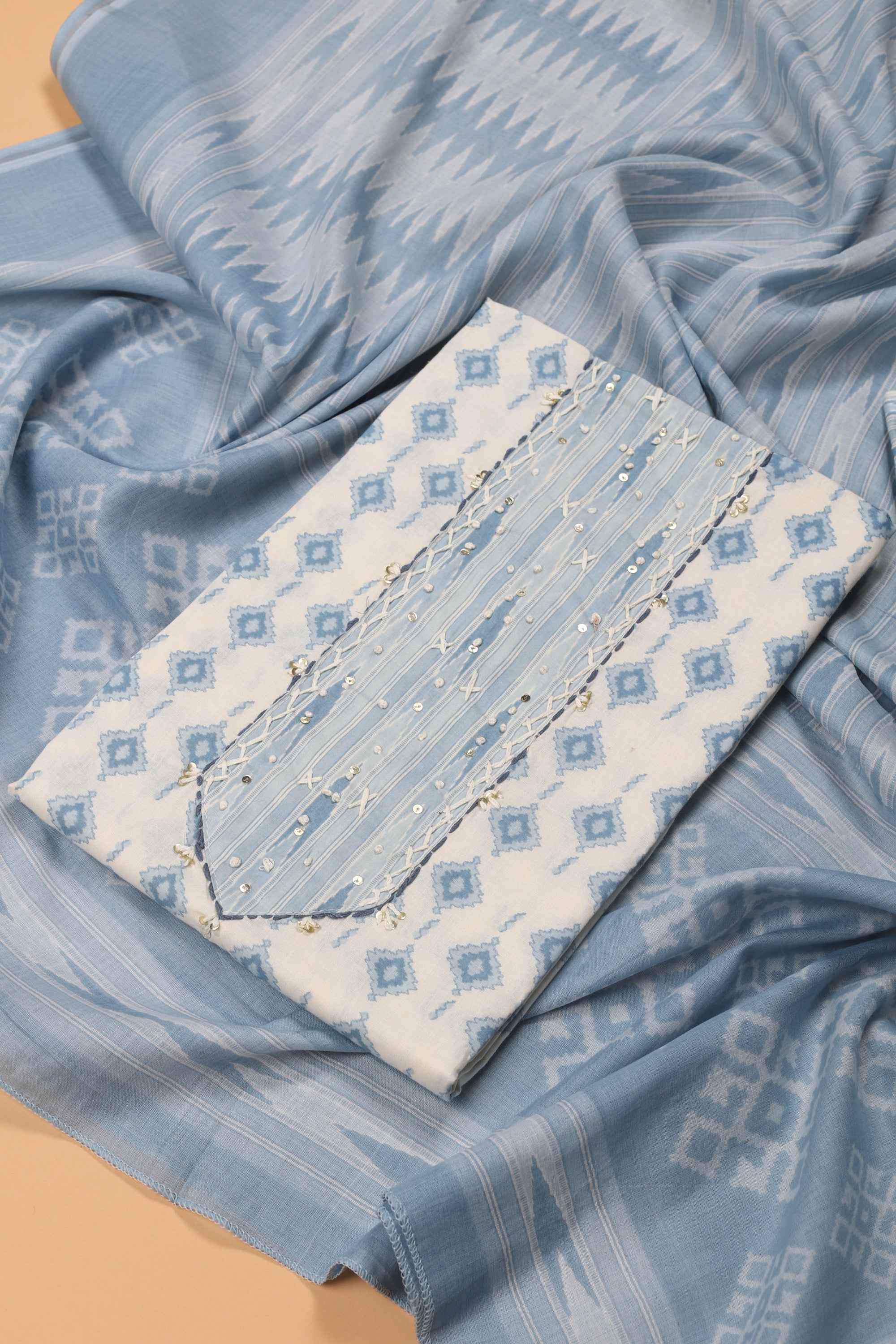 Printed Cotton Suit