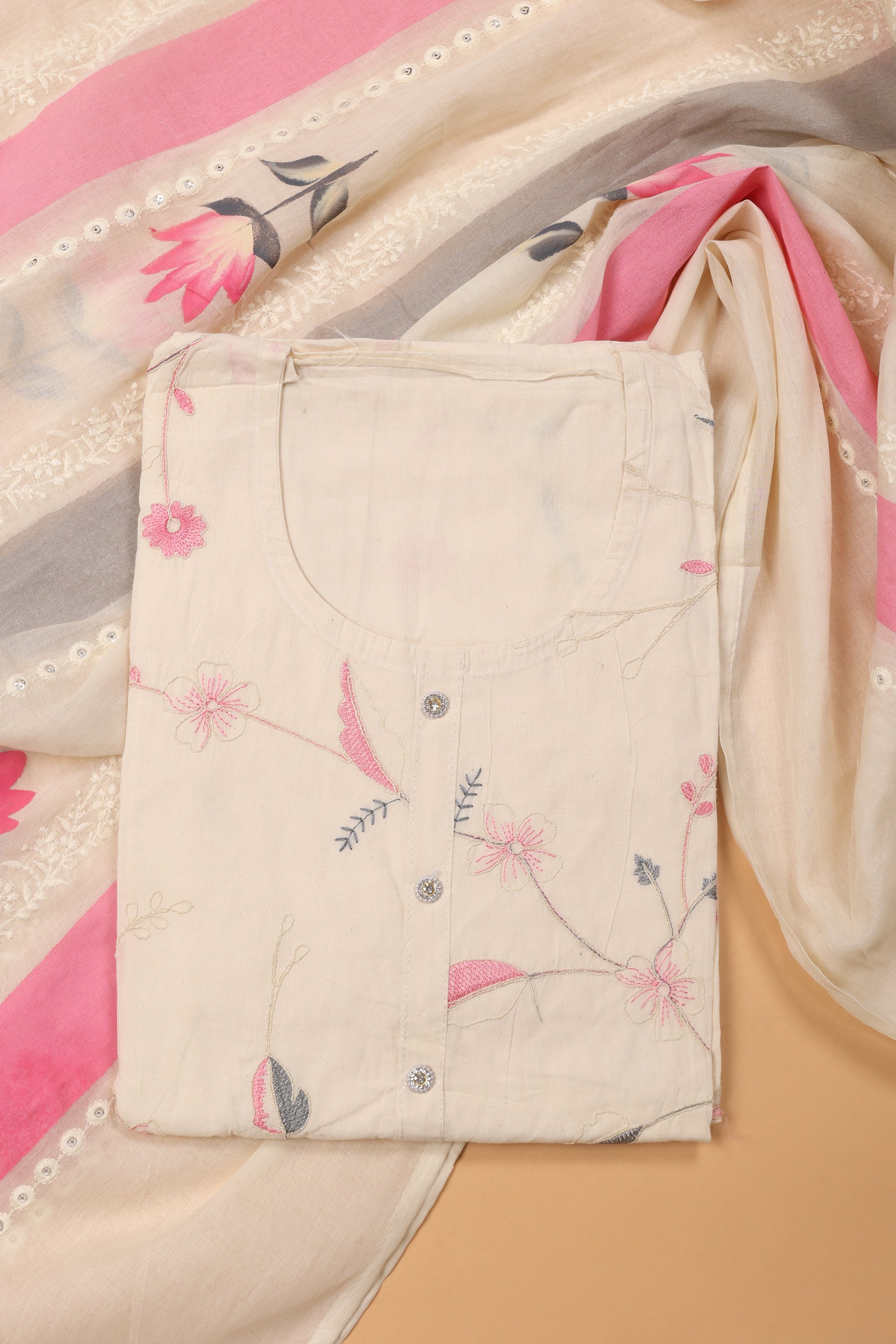 Rasham Work Cotton Suit