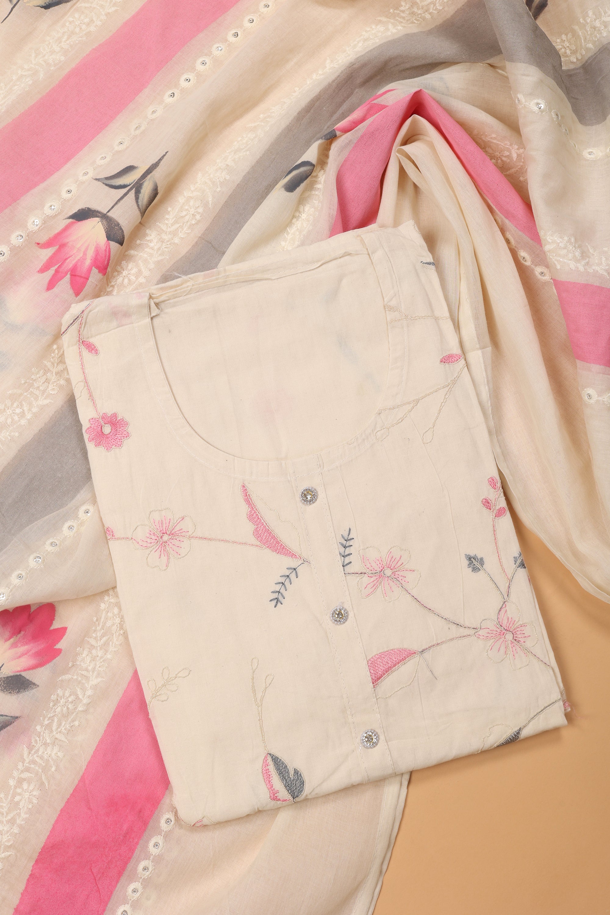 Rasham Work Cotton Suit