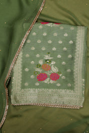 Green Banarasi Salwar Suit