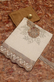 Shimmer Silk Floral Work Suit