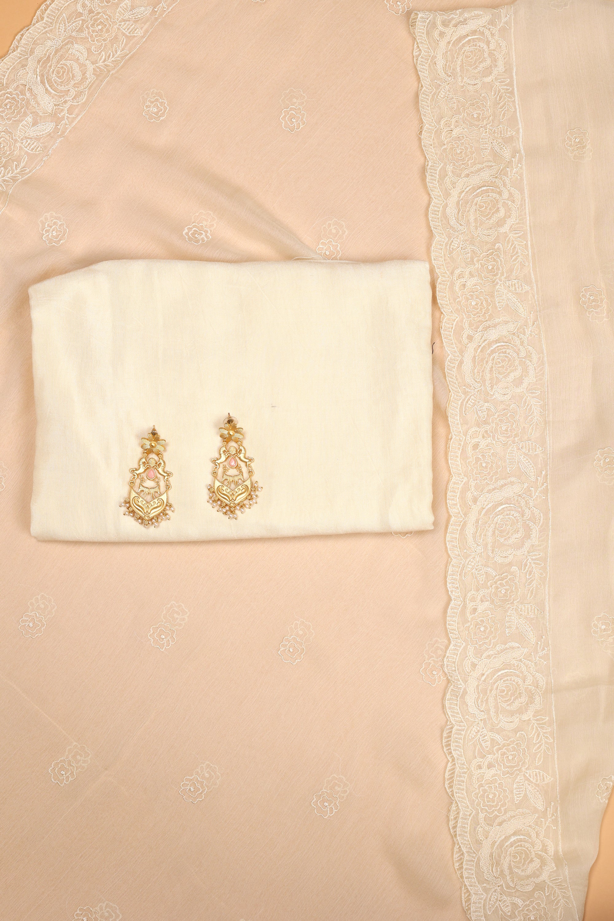 Tissue Organza Suit with Resham Thread Suit