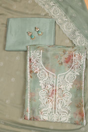 Tissue Organza Suit with Resham Thread Suit