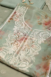 Tissue Organza Suit with Resham Thread Suit