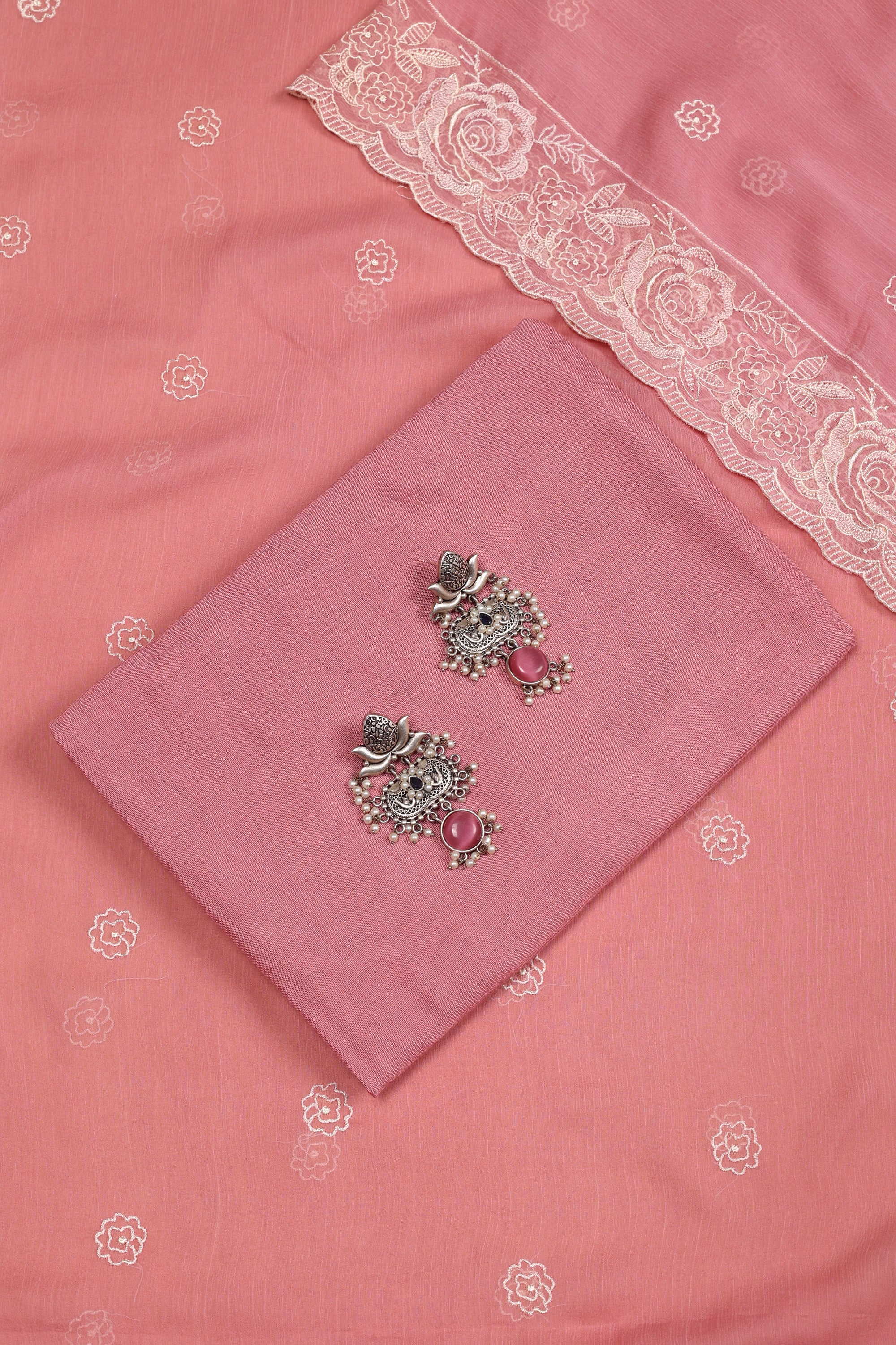 Tissue Organza Suit with Resham Thread Suit