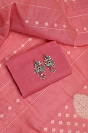 Self Banarasi Jamdhani Suit with Moti & Katdana work