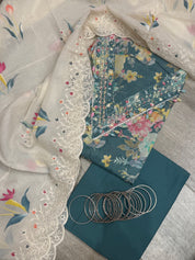 V Neck Malmal Suit