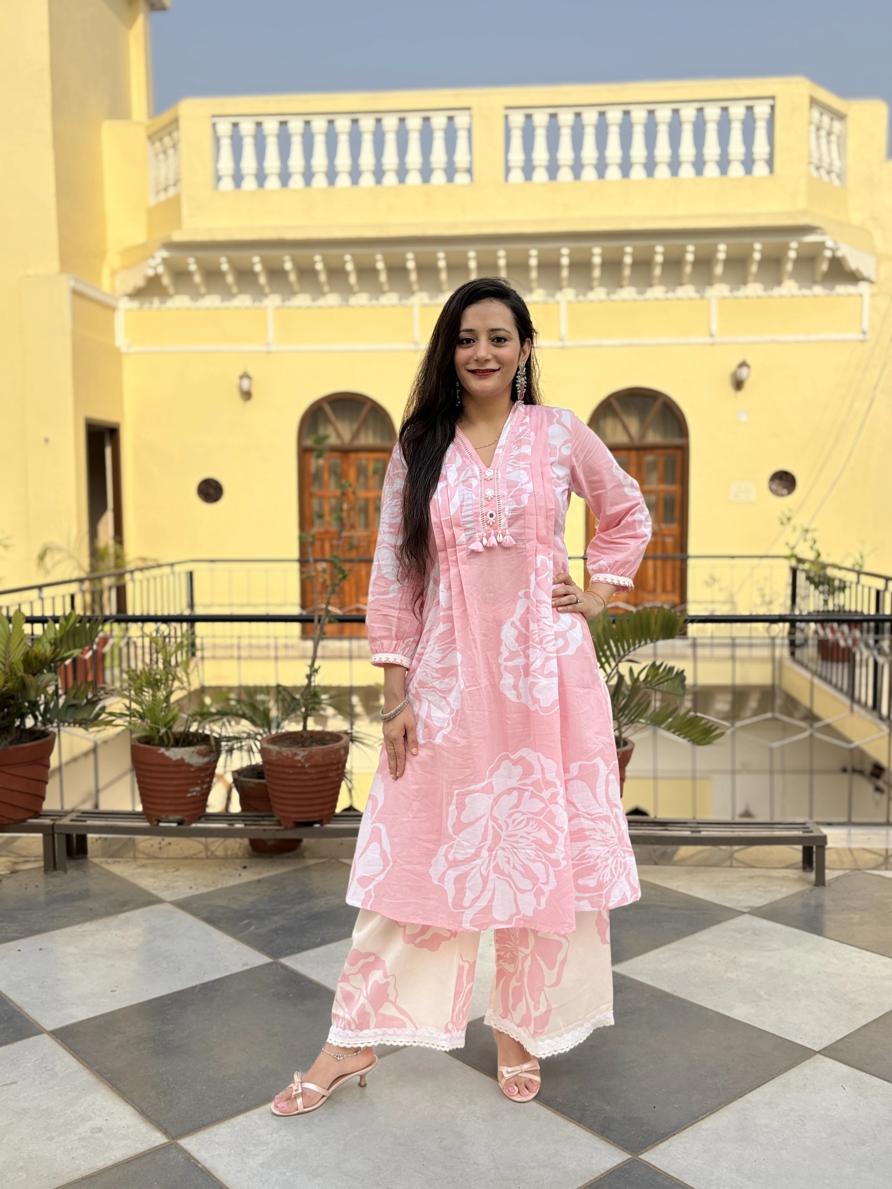 Beautiful Cotton Kurti Set