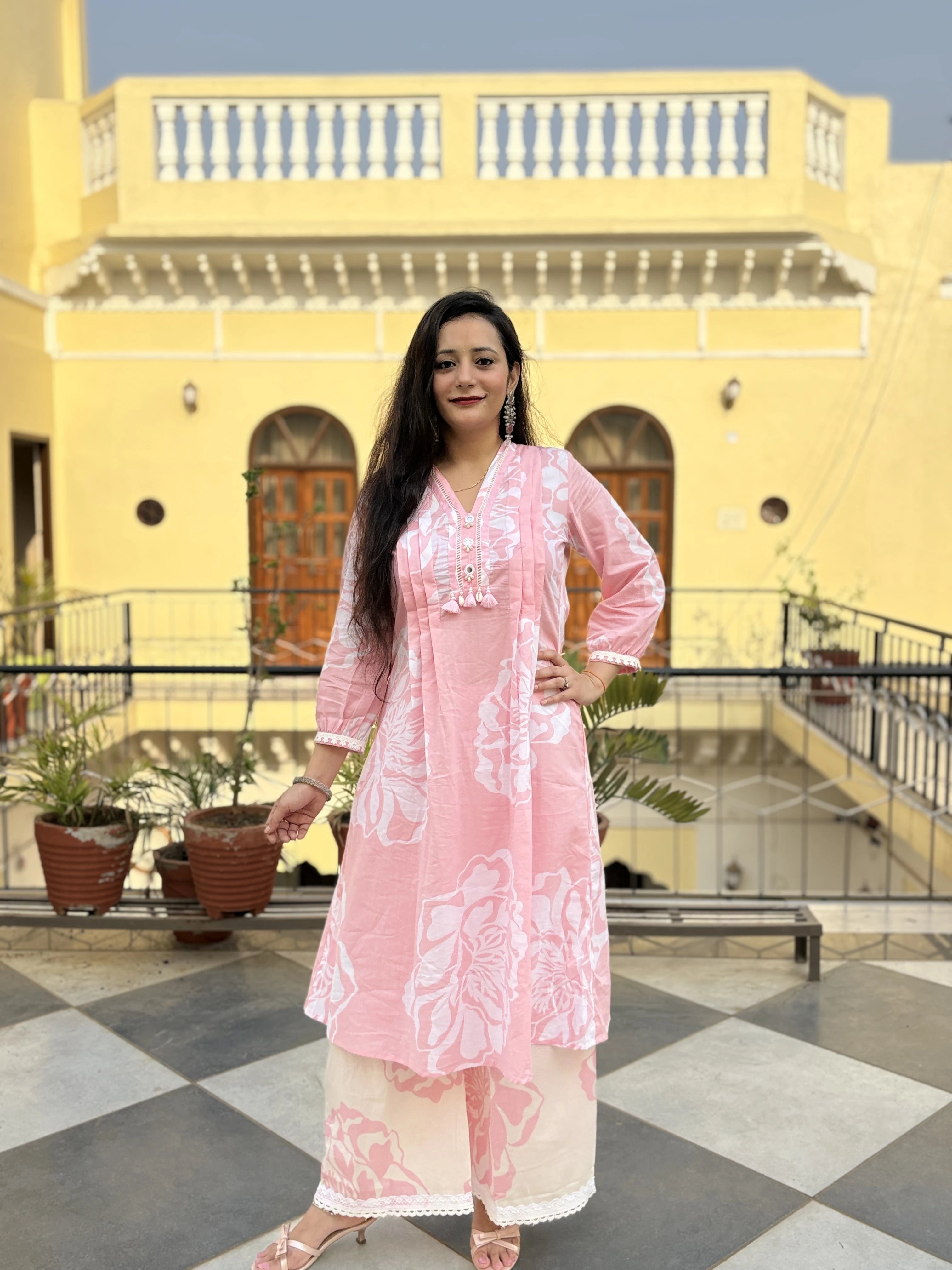 Beautiful Cotton Kurti Set