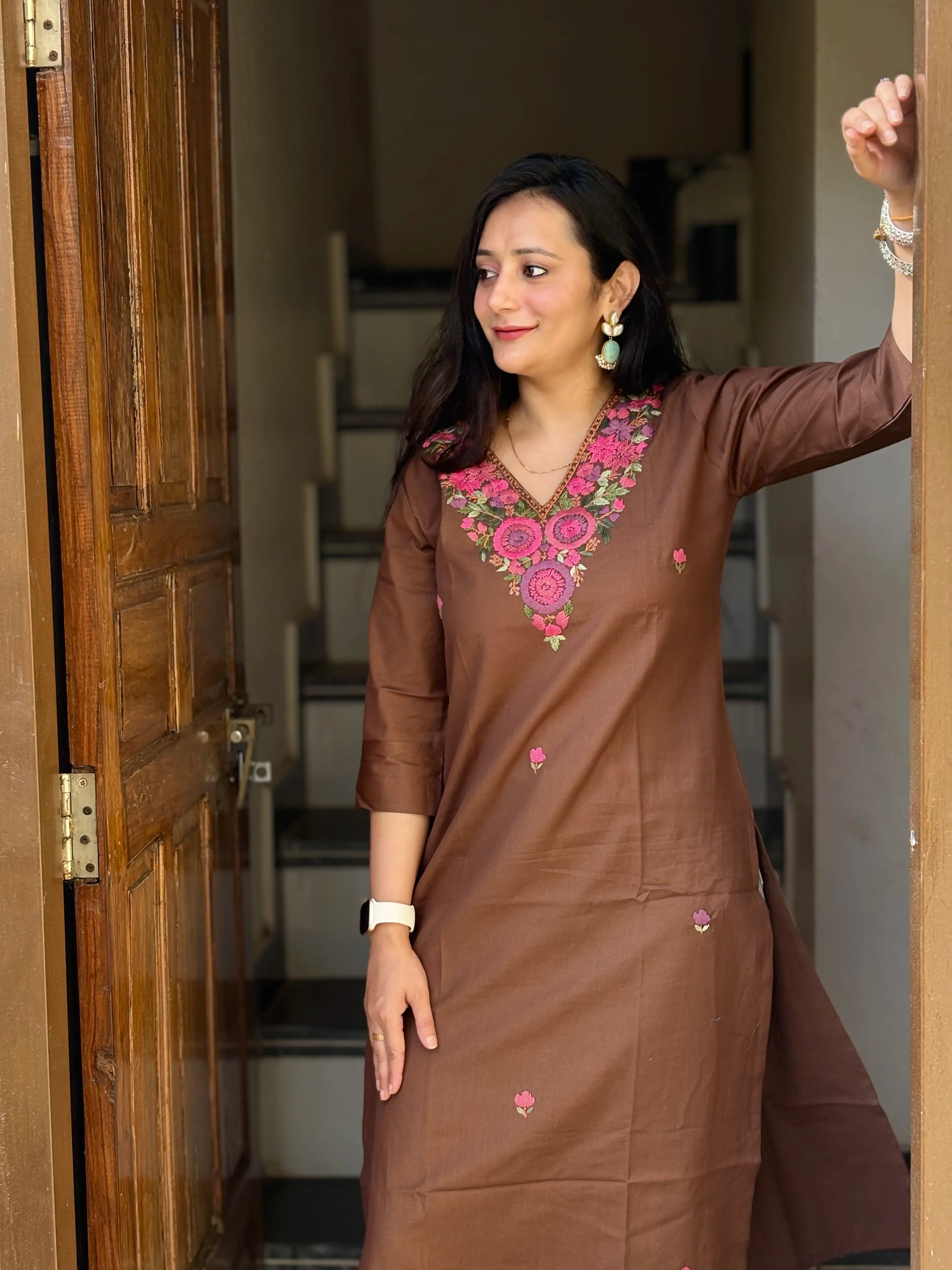 Beautiful Flax Cotton Kurti