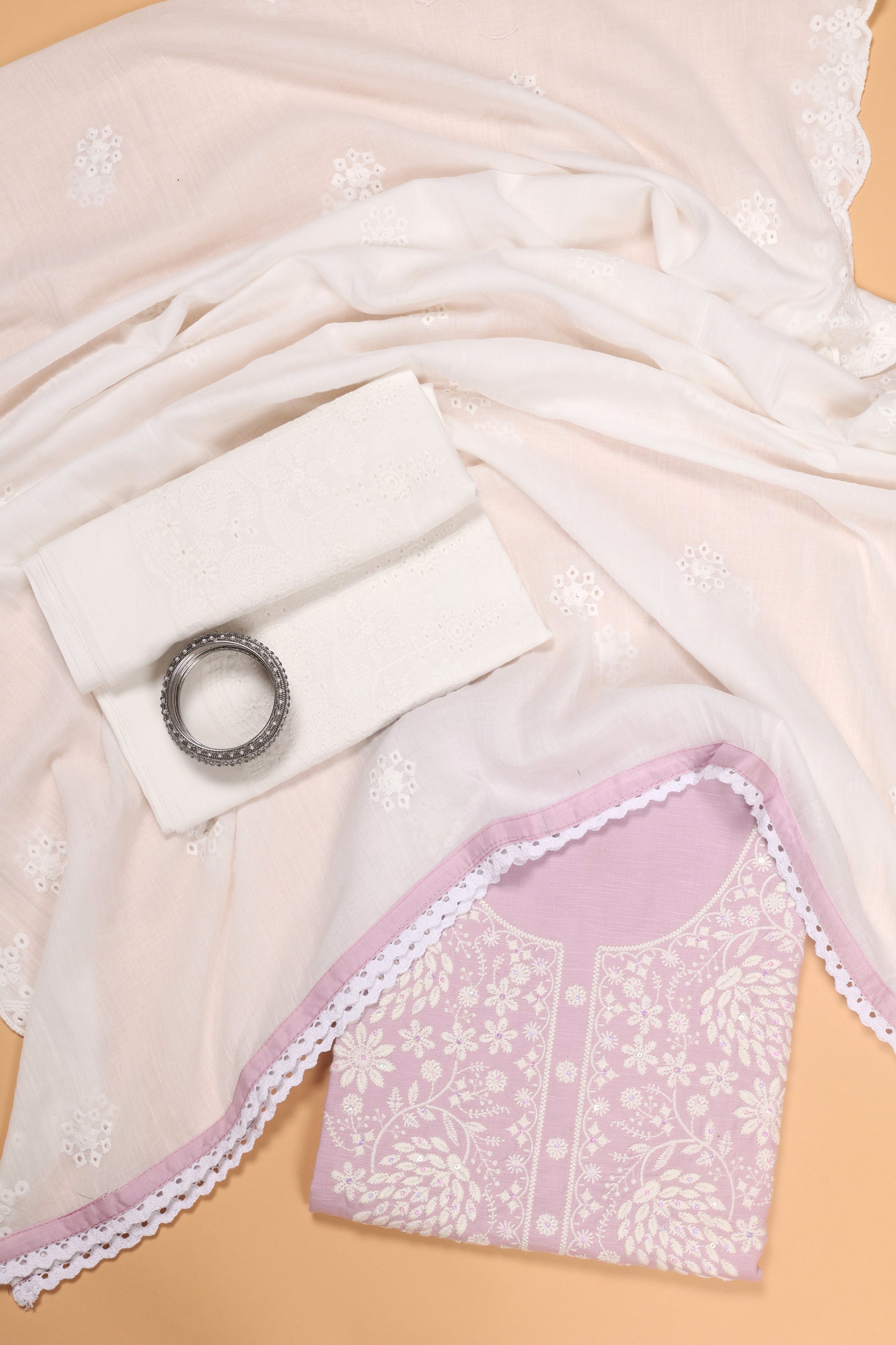 Threadwork Chikankari Suit