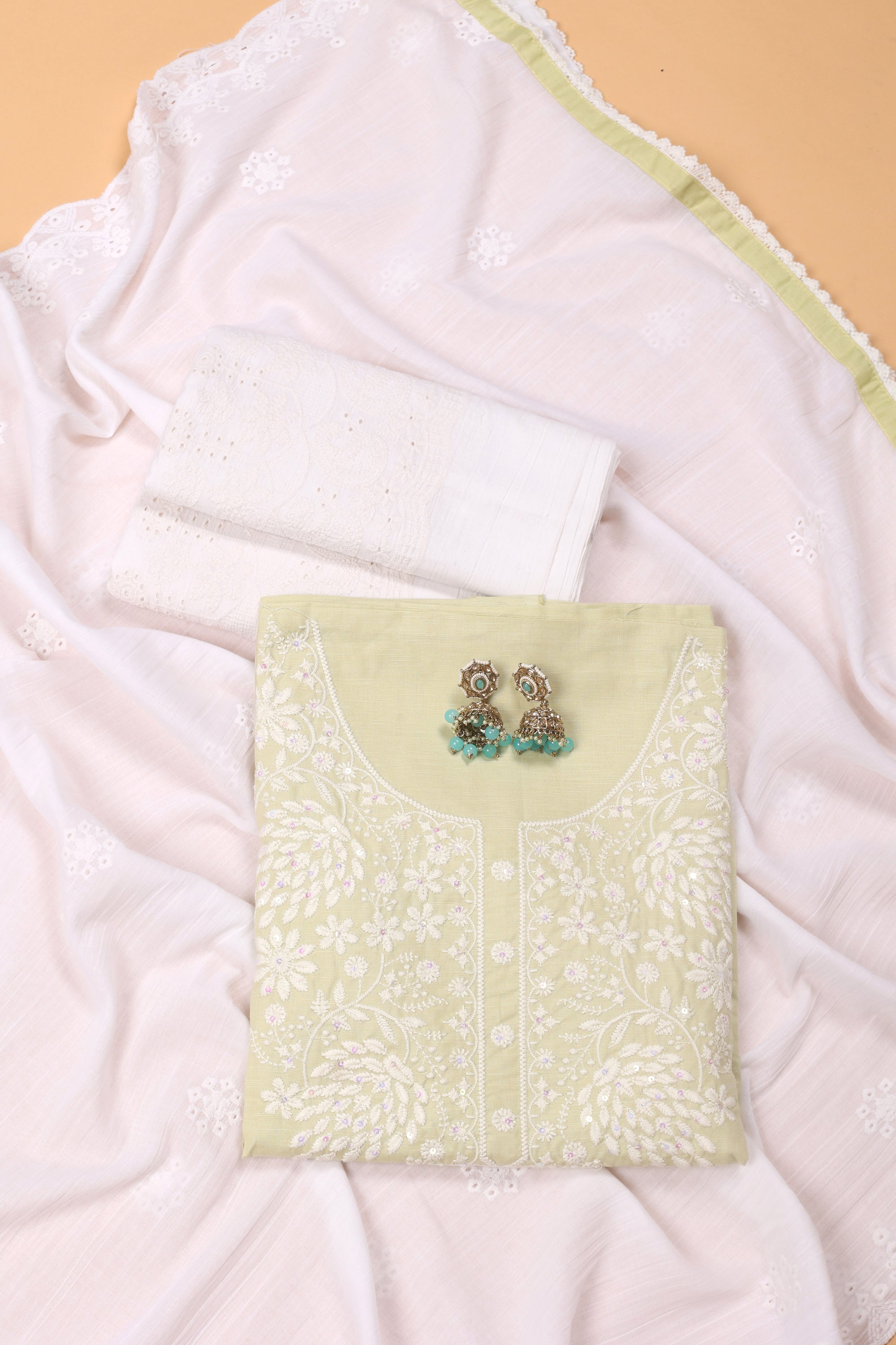 Threadwork Chikankari Suit