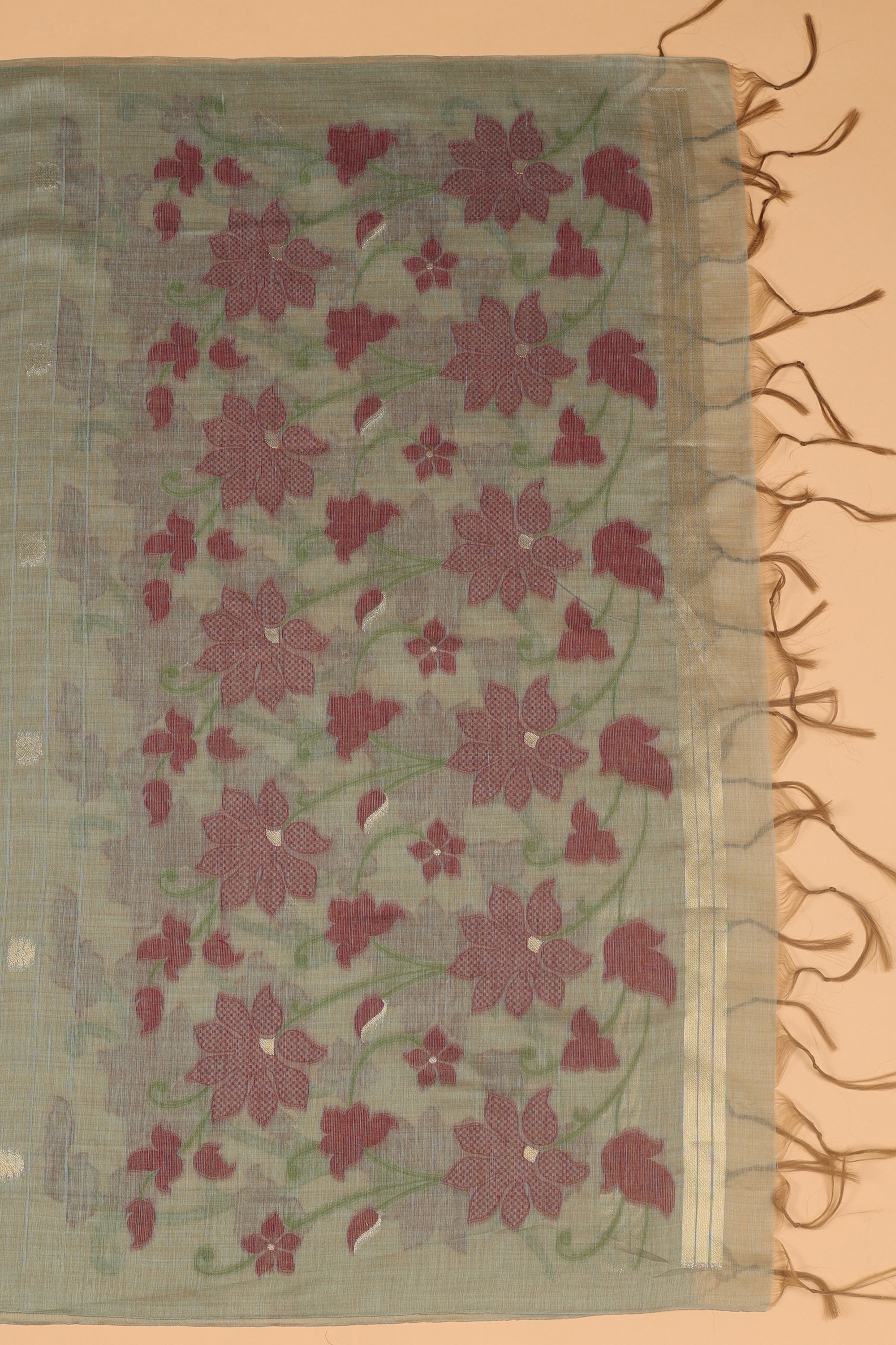 Printed Jaamdani Suit