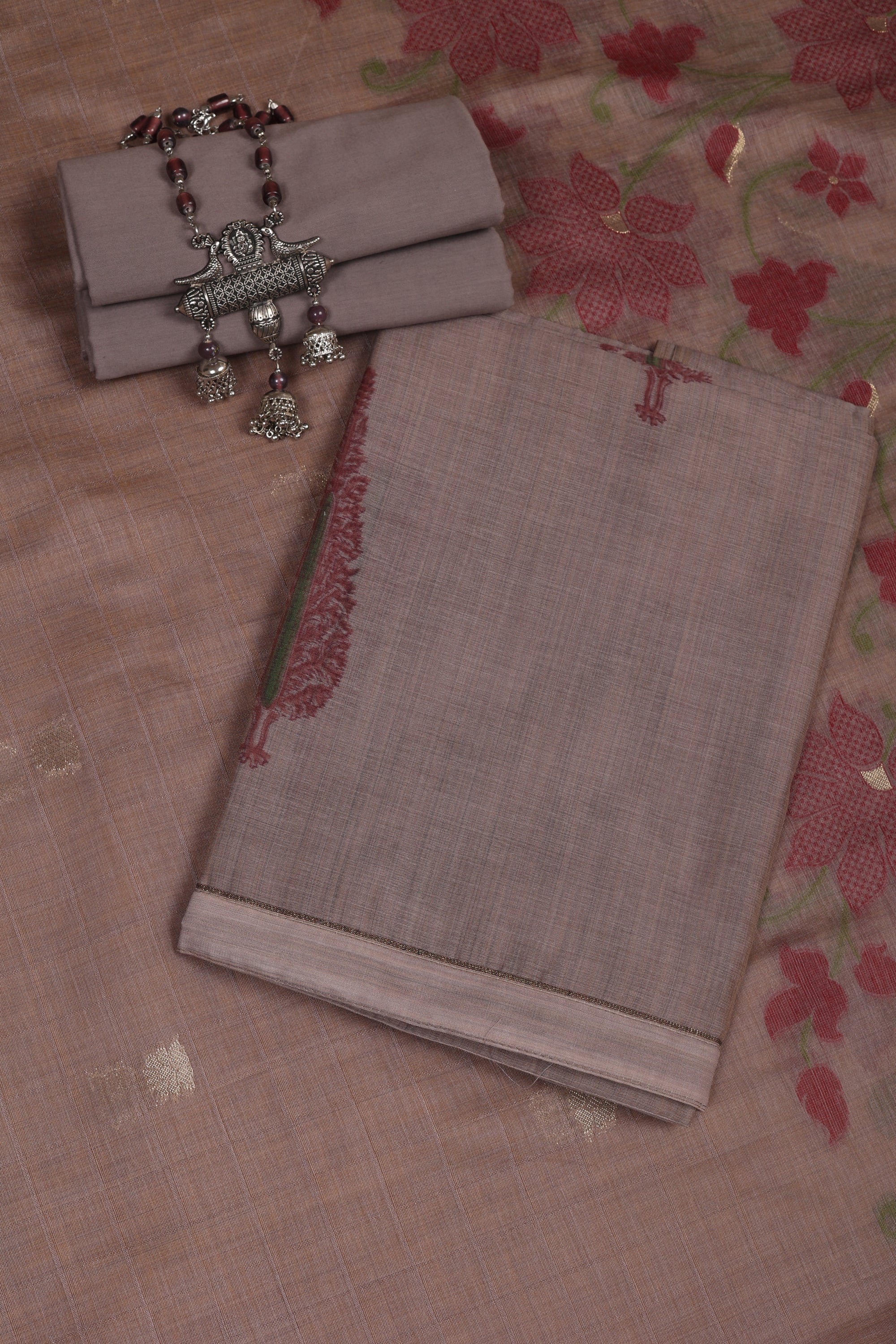 Printed Jaamdani Suit