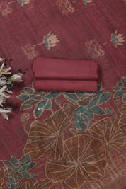 Katha Work Linen Fabric Suit
