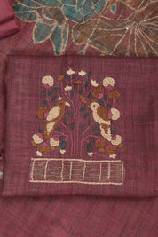 Katha Work Linen Fabric Suit