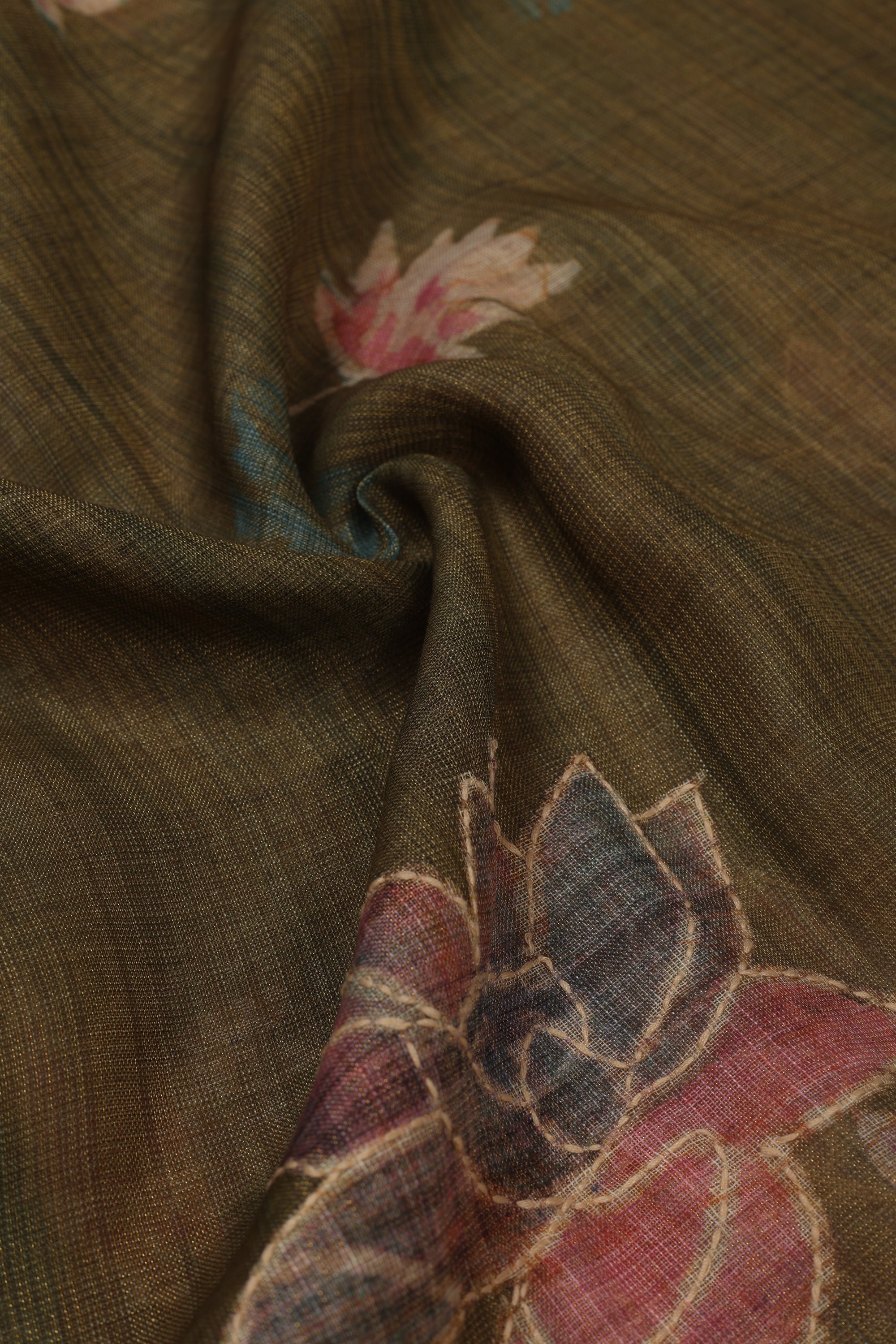 Katha Work Linen Fabric Suit