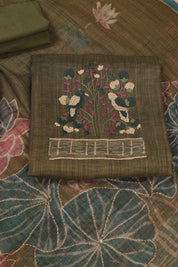 Katha Work Linen Fabric Suit