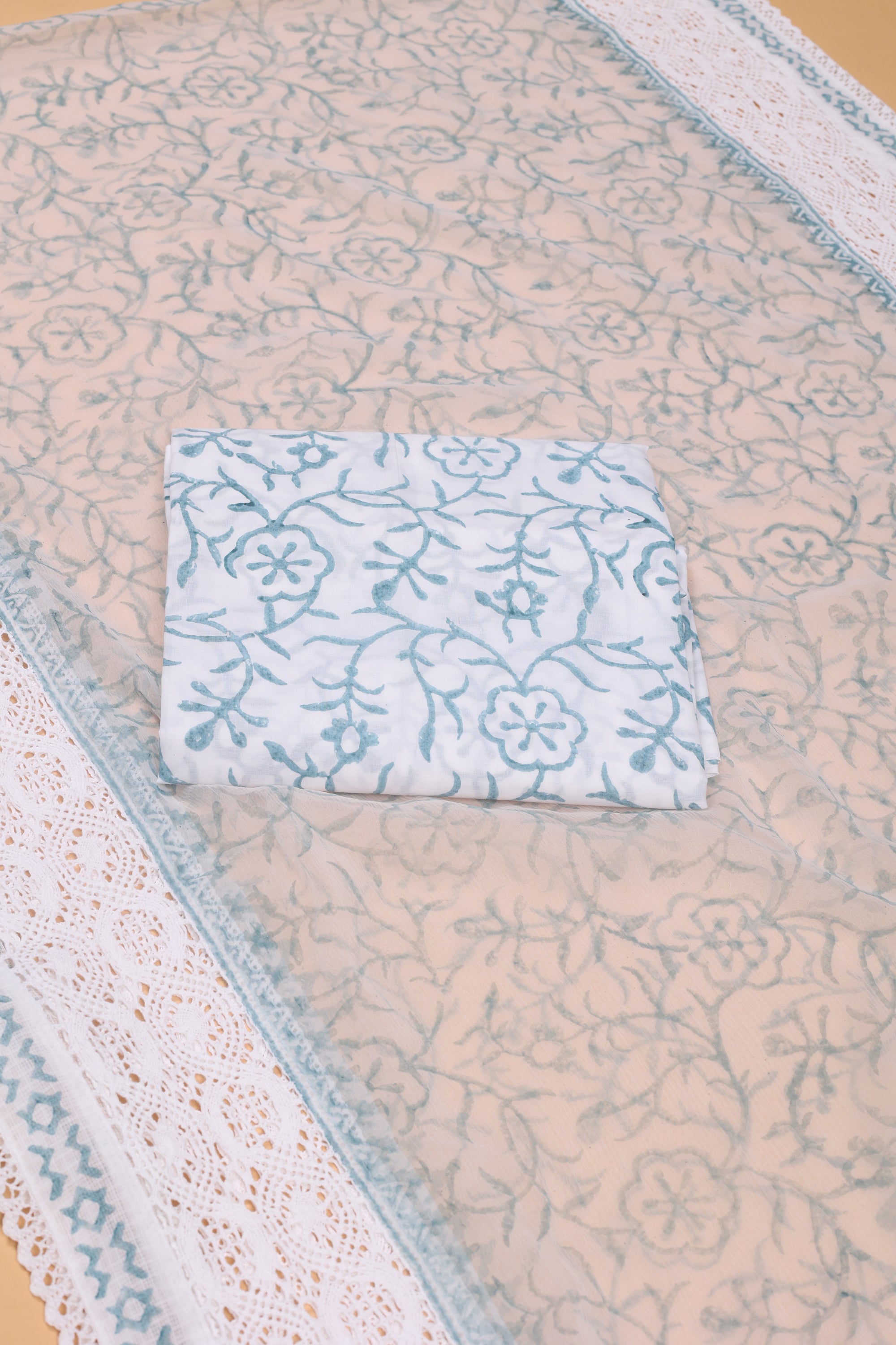 Kota Doriya Suit with Chikankari Work