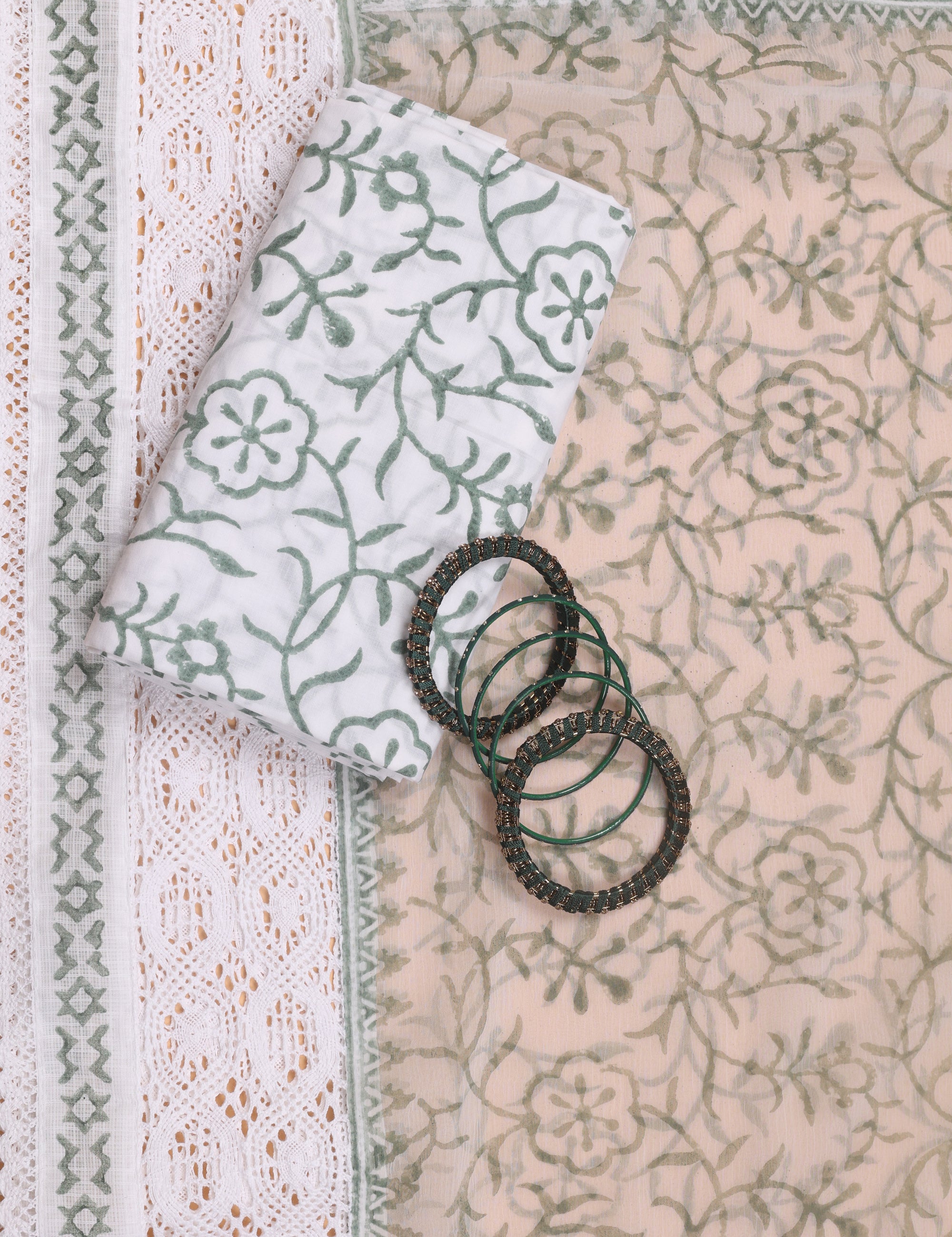 Kota Doriya Suit with Chikankari Work