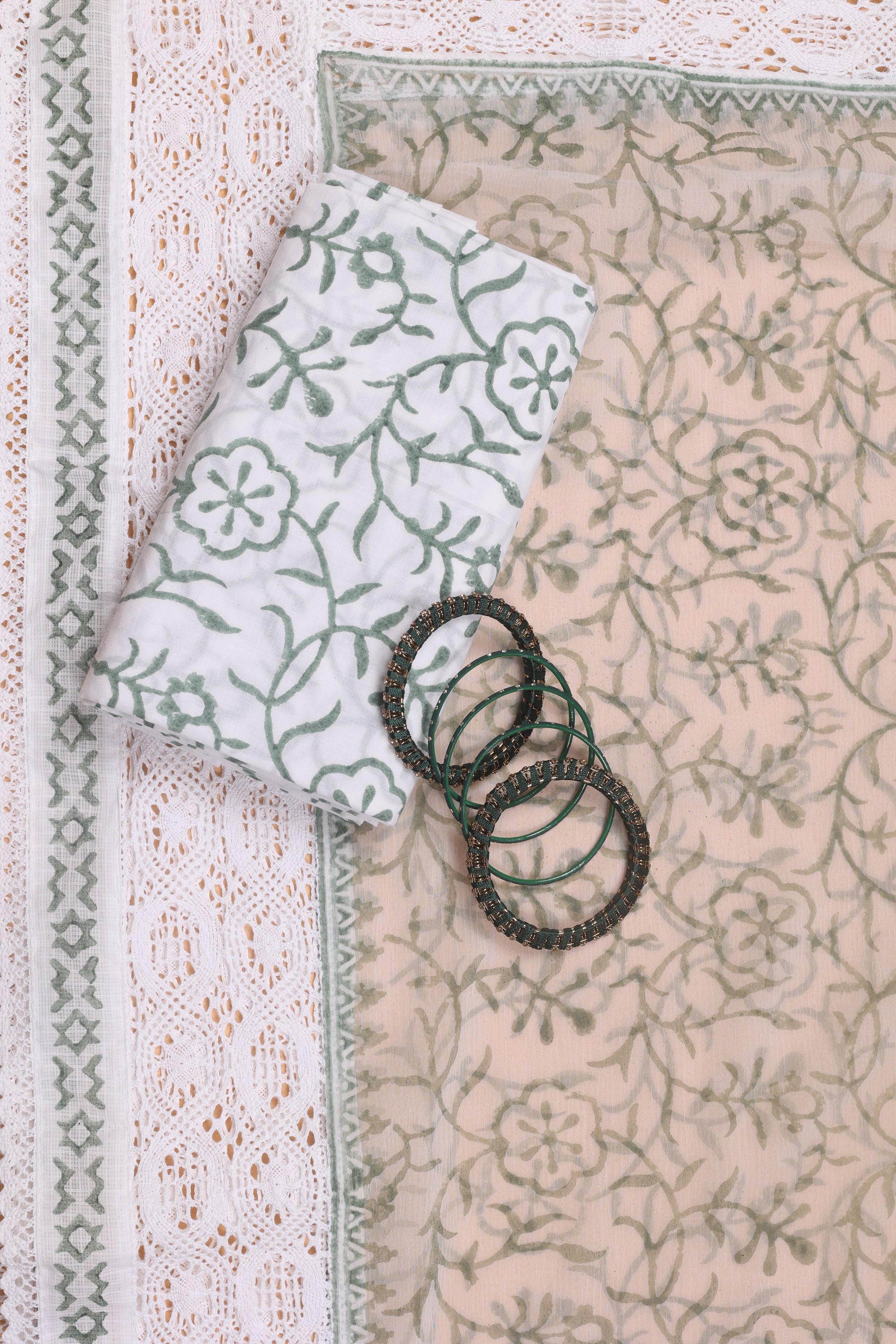 Kota Doriya Suit with Chikankari Work