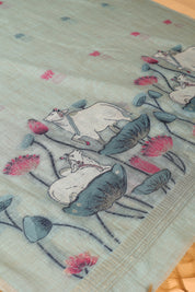 Cow Pattern Jaamdani Suit