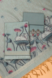 Cow Pattern Jaamdani Suit