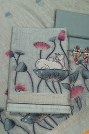 Cow Pattern Jaamdani Suit