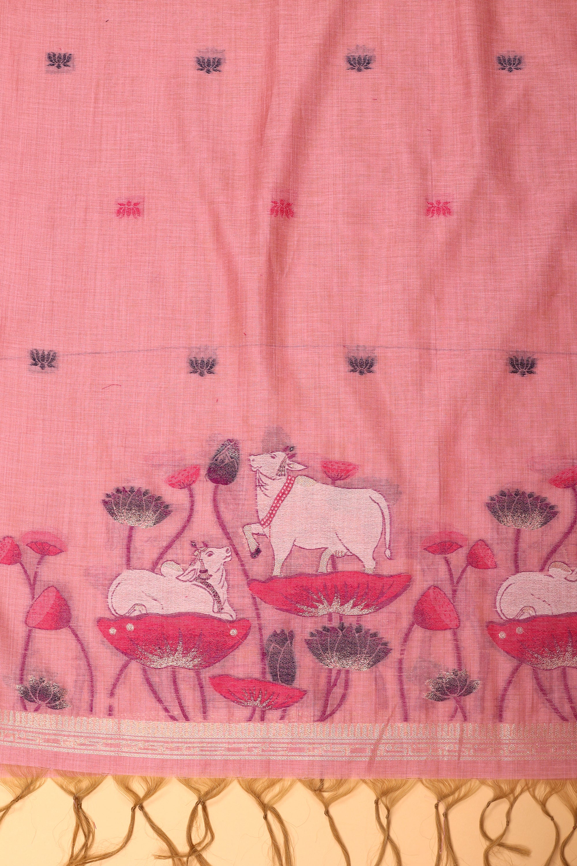 Cow Pattern Jaamdani Suit