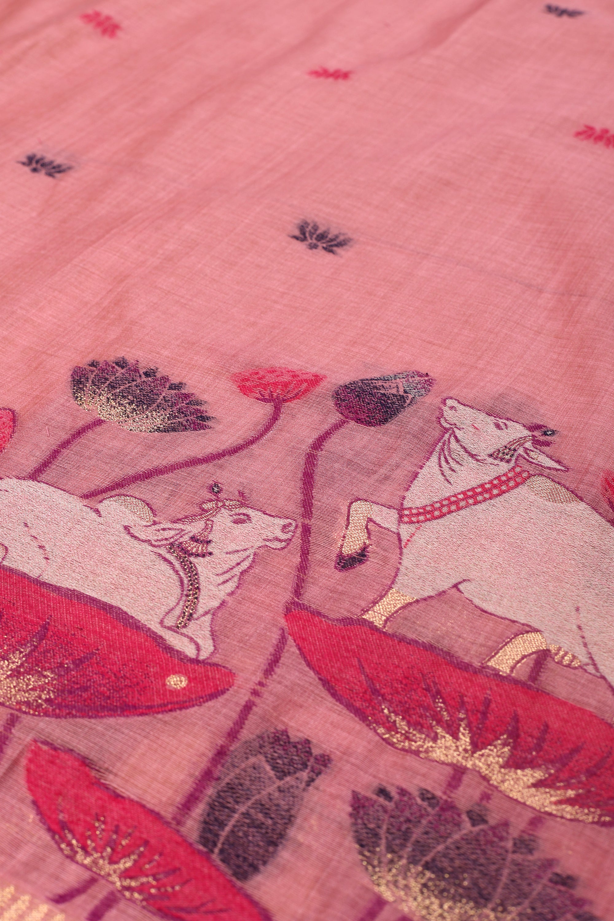 Cow Pattern Jaamdani Suit