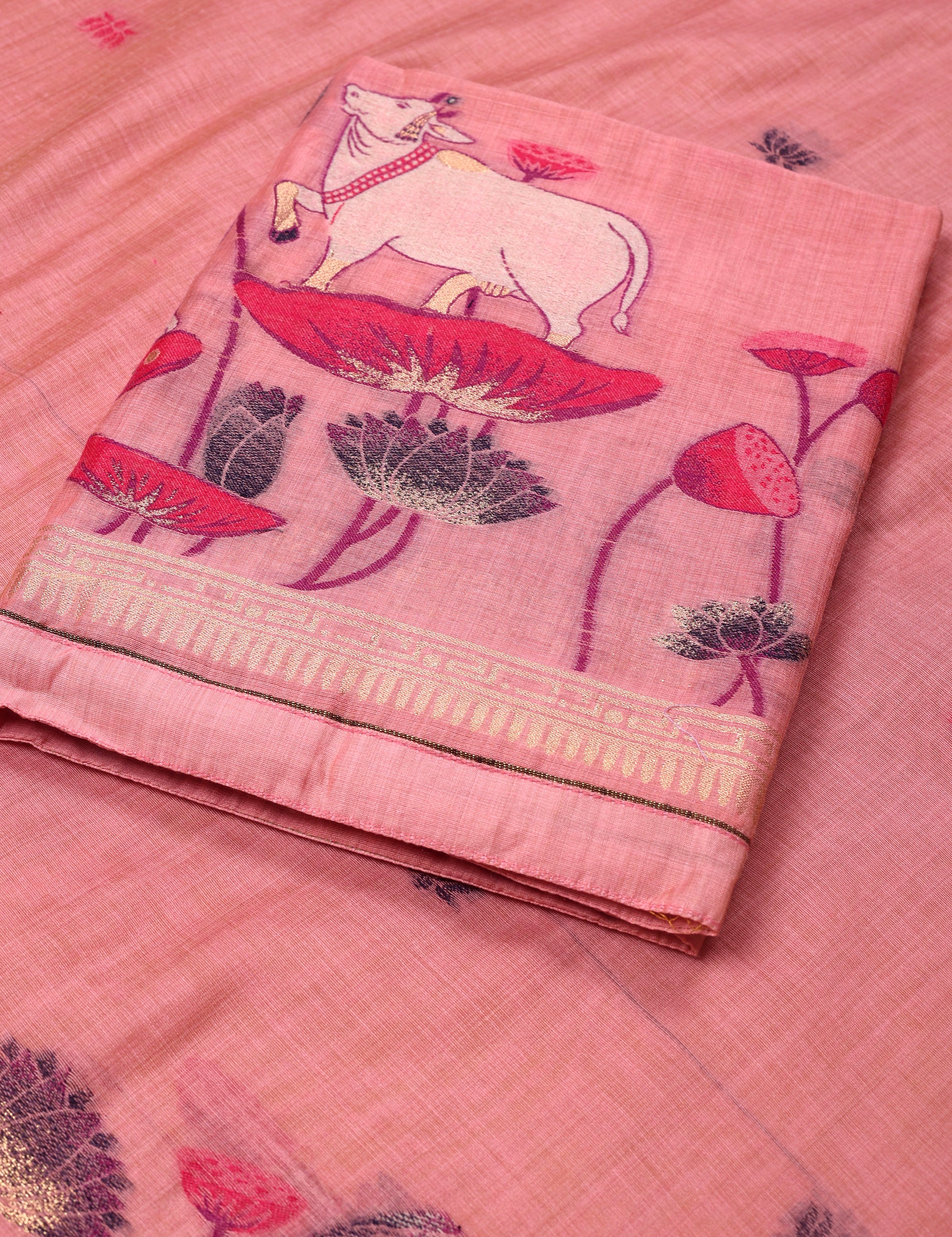 Cow Pattern Jaamdani Suit