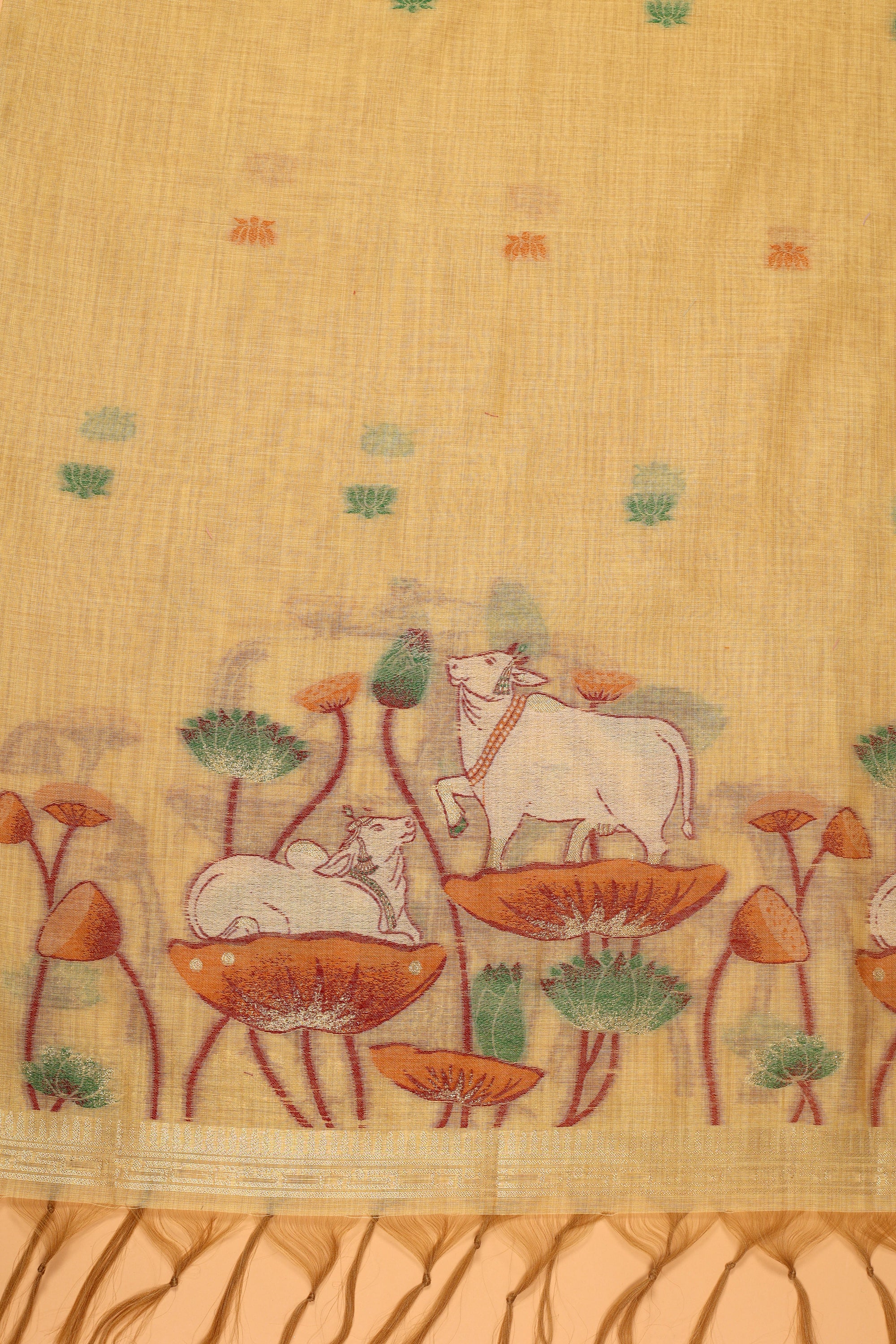 Cow Pattern Jaamdani Suit