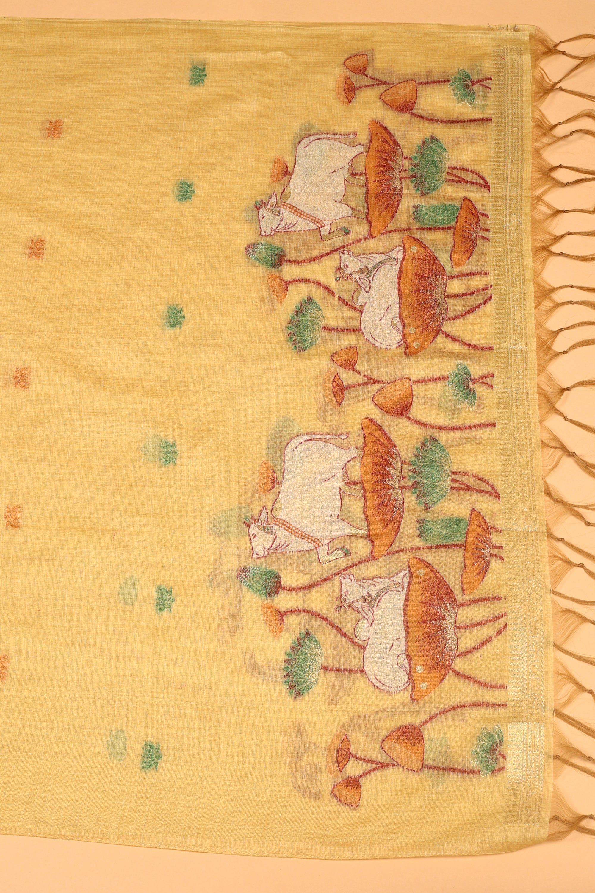 Cow Pattern Jaamdani Suit