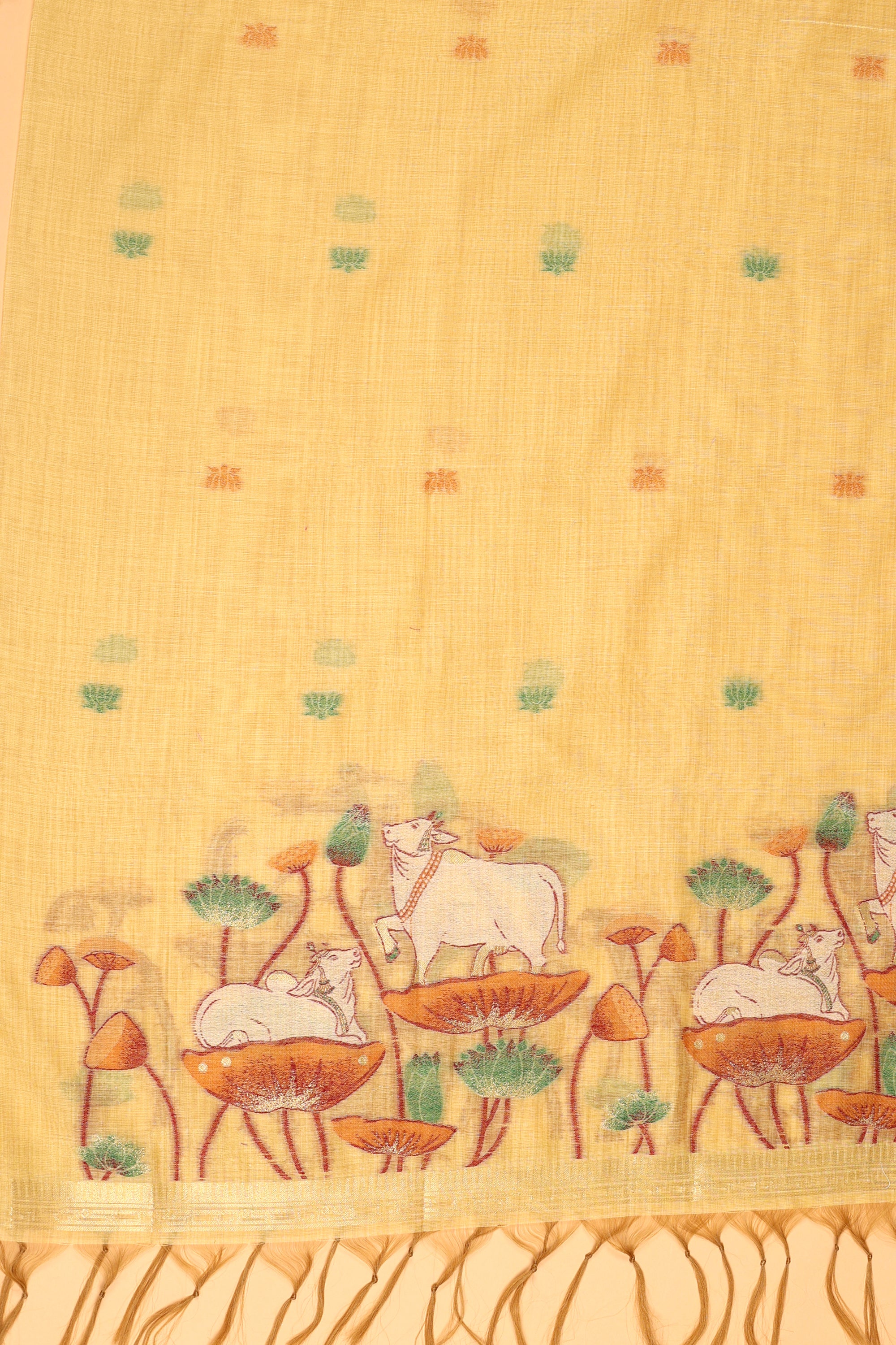 Cow Pattern Jaamdani Suit