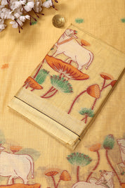 Cow Pattern Jaamdani Suit