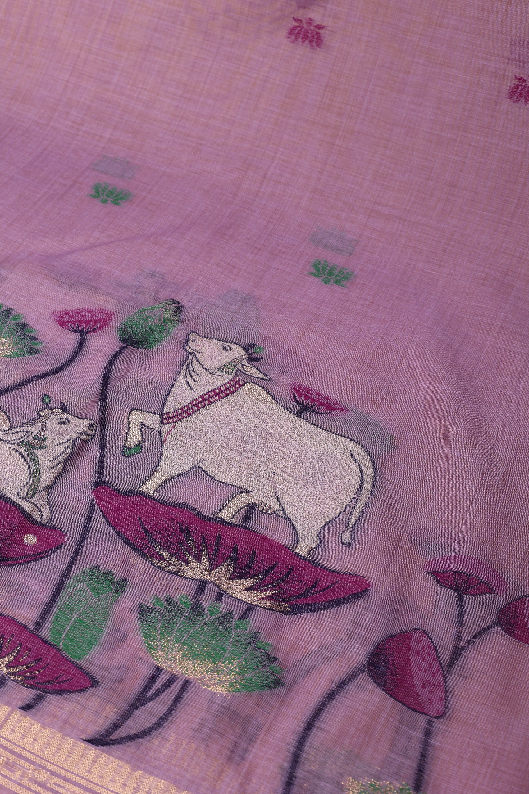 Cow Pattern Jaamdani Suit