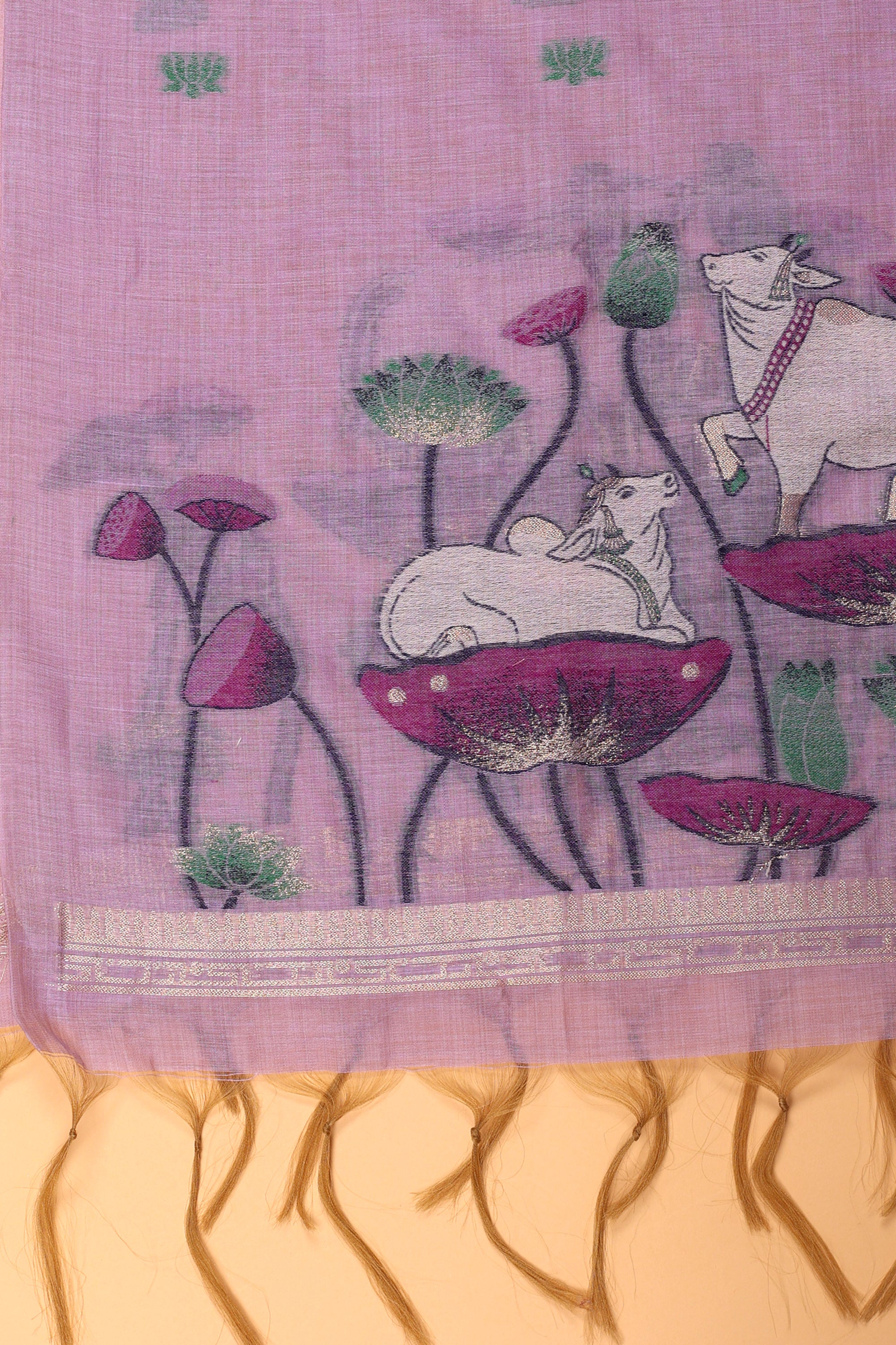 Cow Pattern Jaamdani Suit