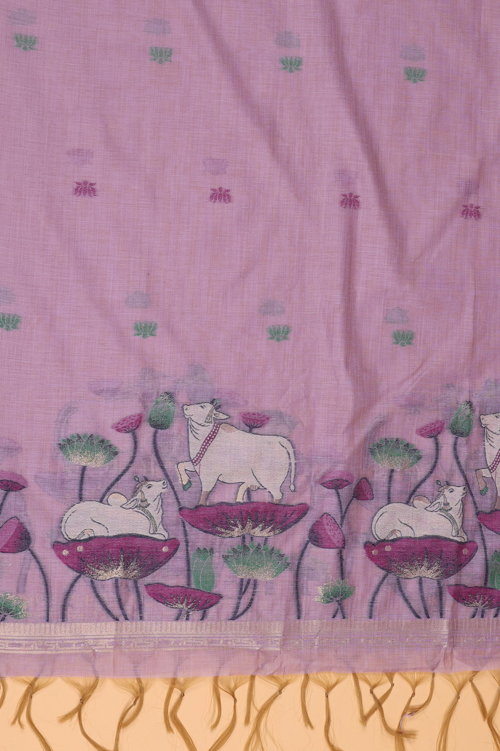 Cow Pattern Jaamdani Suit