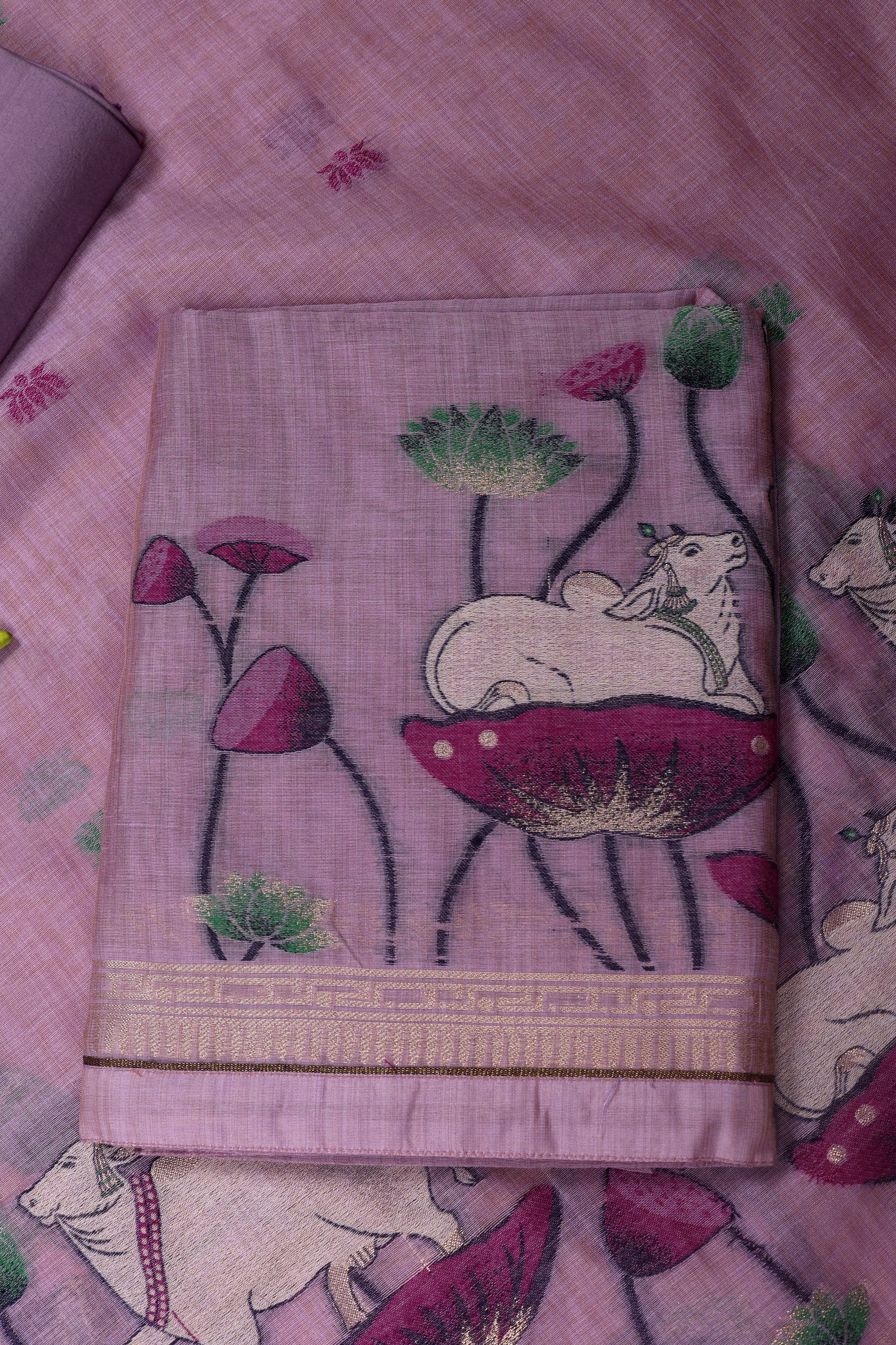 Cow Pattern Jaamdani Suit