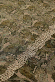 Shimmer Silk Floral Work Suit