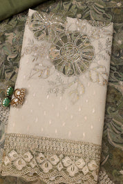 Shimmer Silk Floral Work Suit