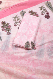 Pink Printed Cotton Suit